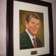 Ronald Reagan Artist Signed Original